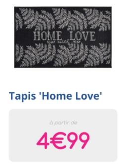 Tapis Home Love L'incroyable